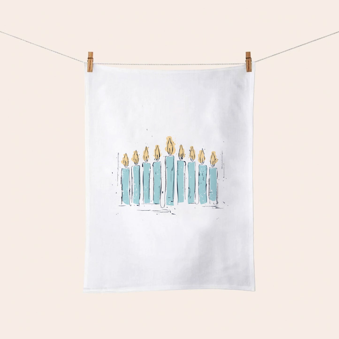 Celebration of Lights Kitchen Tea Towel