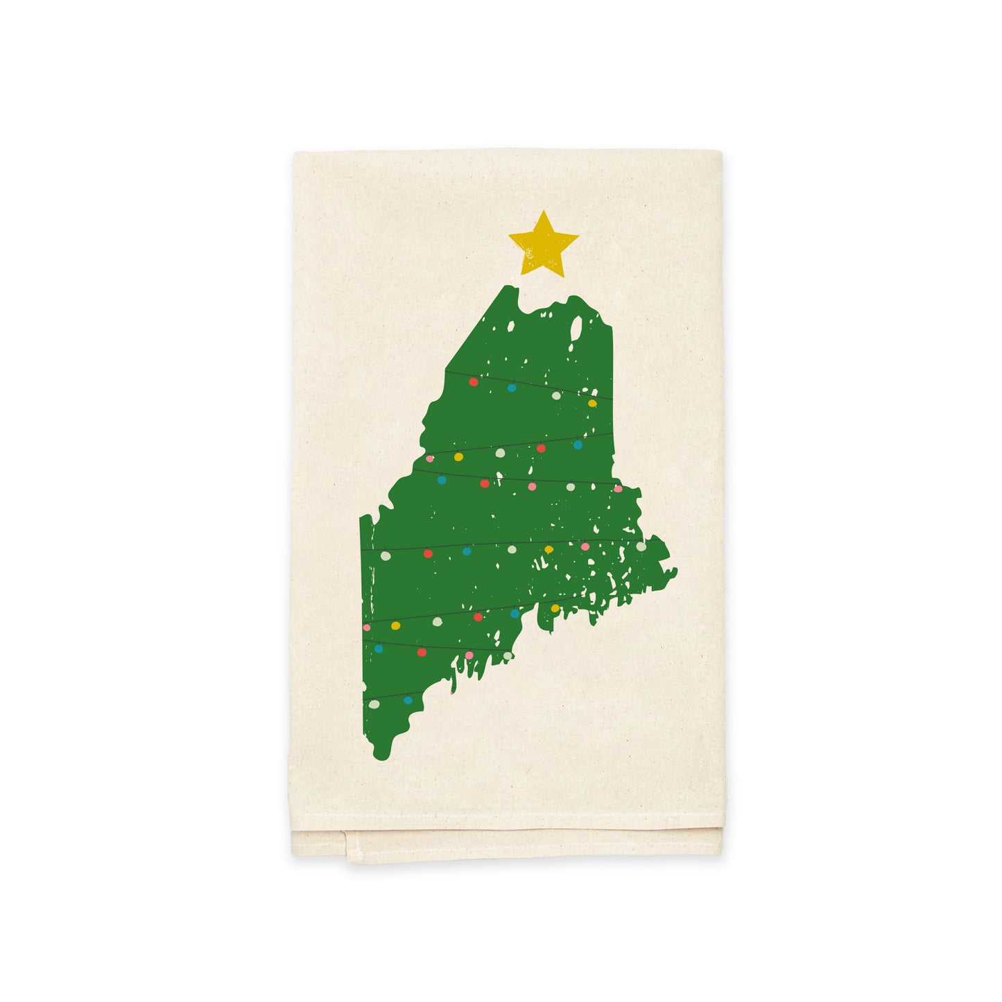 Maine Holiday Kitchen Tea Towel