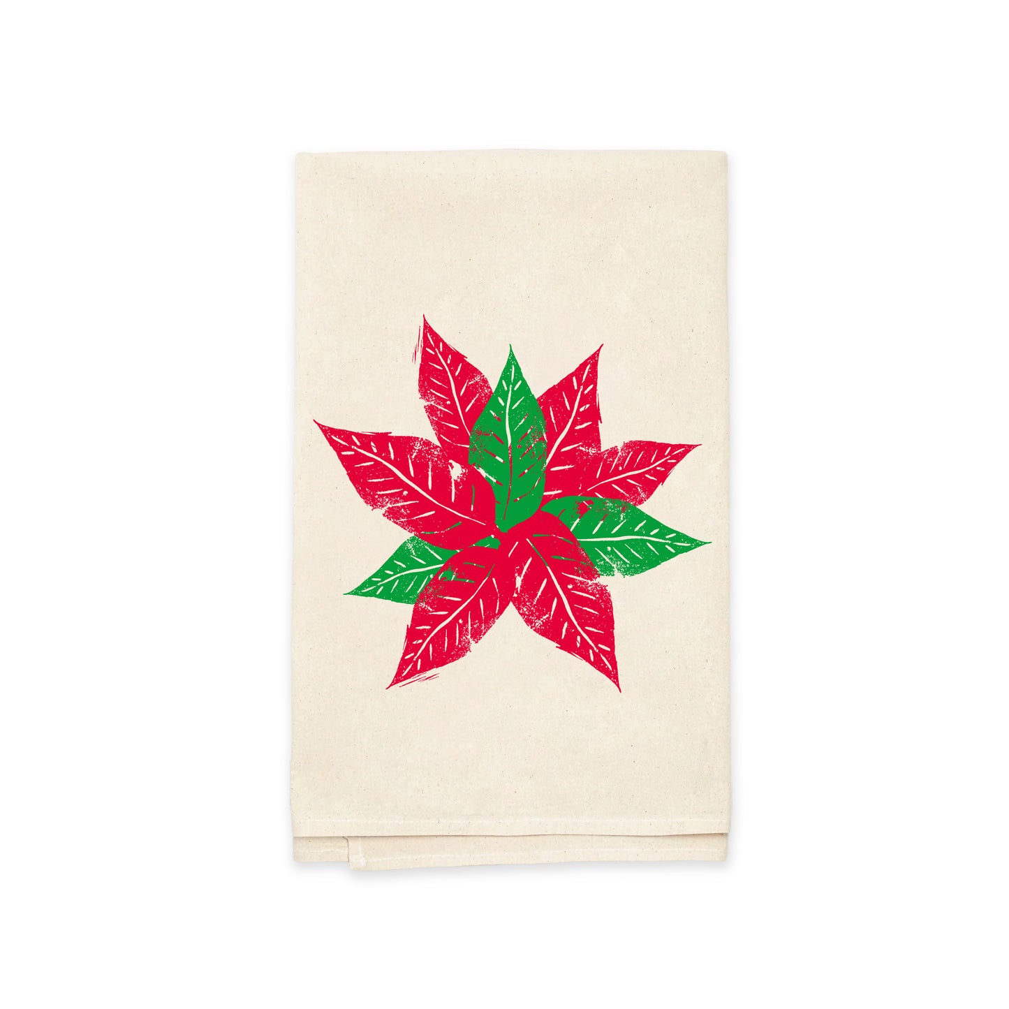 Poinsettia Kitchen Tea Towel