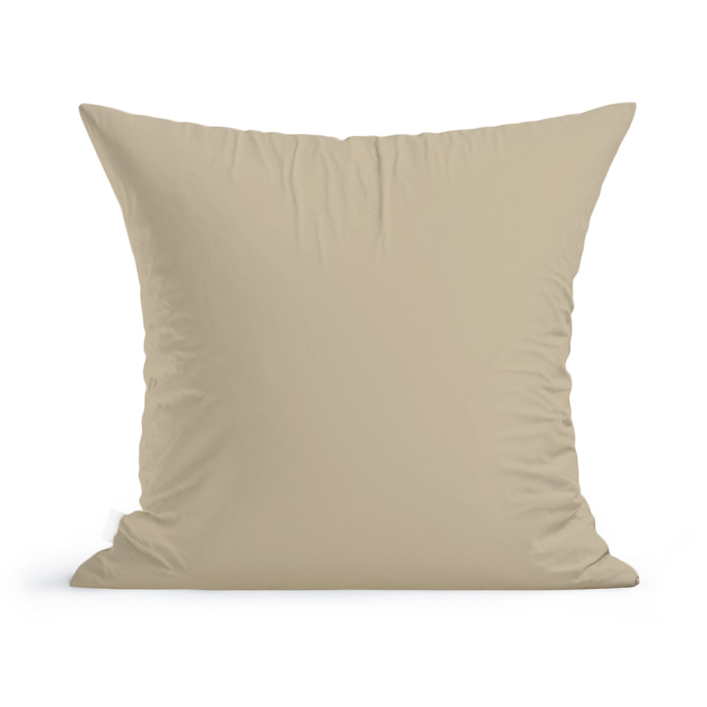 A Wild Daisies Pillow by Rustic County on a white background, made of 100% cotton, showcasing its smooth texture and subtle creases, ideal for minimalist home decor.