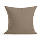A plain taupe State of Maine Pillow by Rustic County on a white background. The pillow appears soft and is likely designed for comfort, with a smooth cotton fabric finish and no visible patterns or decorations.