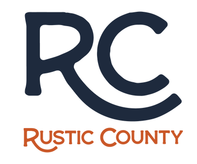 RC icon above the Rustic County logo text